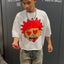 KRAZYMAN RED WHITE CREWNECK