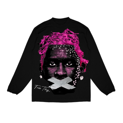 YSL PINK/ BLACK LONGSLEEVE