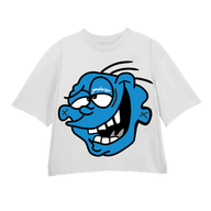 WHITE BLUE EDDY TEE