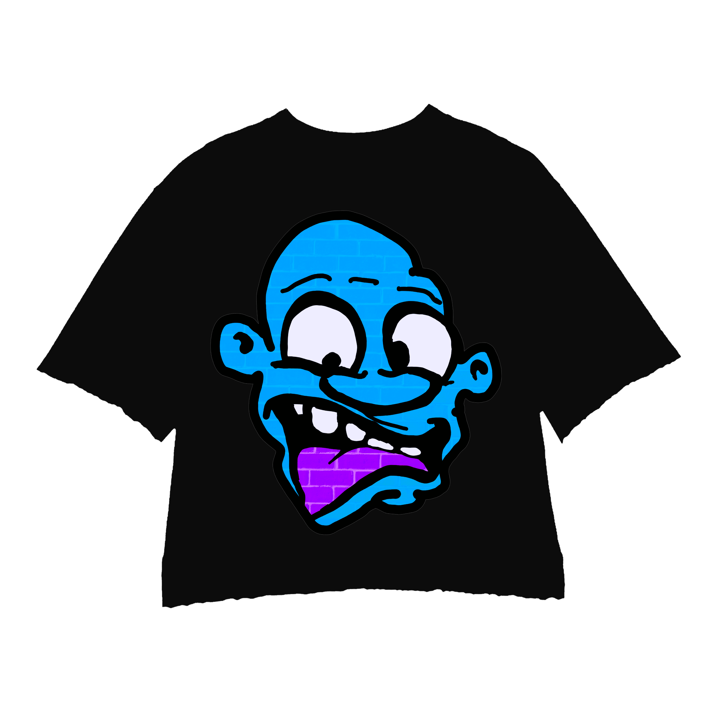 BLUE MONSTER 3.0 BLACK CREWNECK