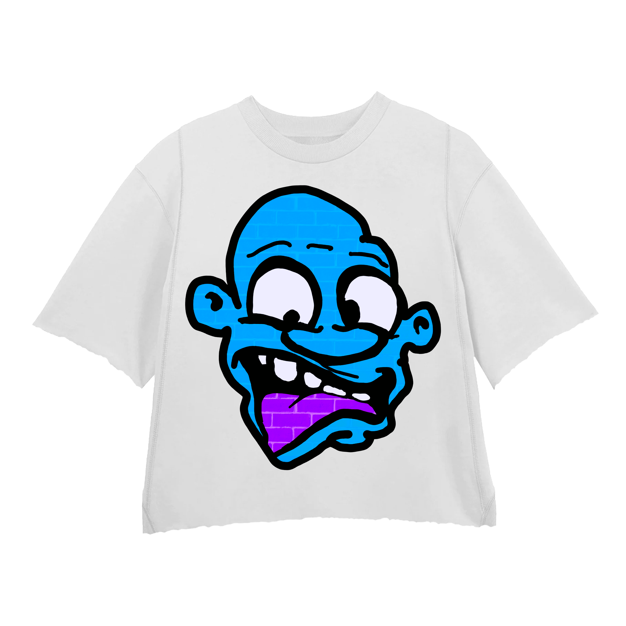 BLUE MONSTER 3.0 WHITE CREWNECK