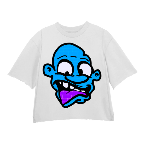 BLUE MONSTER 3.0 WHITE CREWNECK