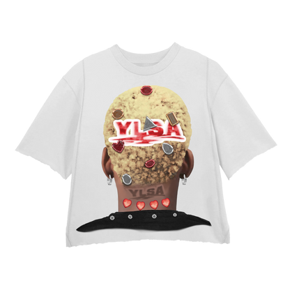 WHITE RED 2K HEAD TEE