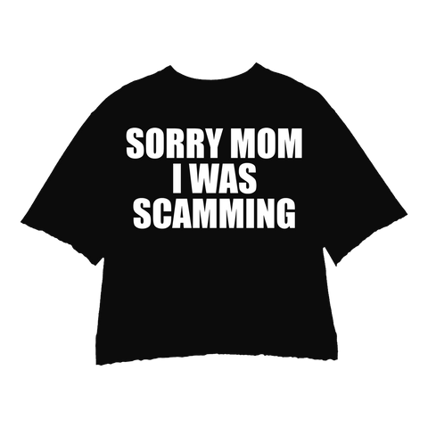 BLACK / SCAMMING CREWNECK