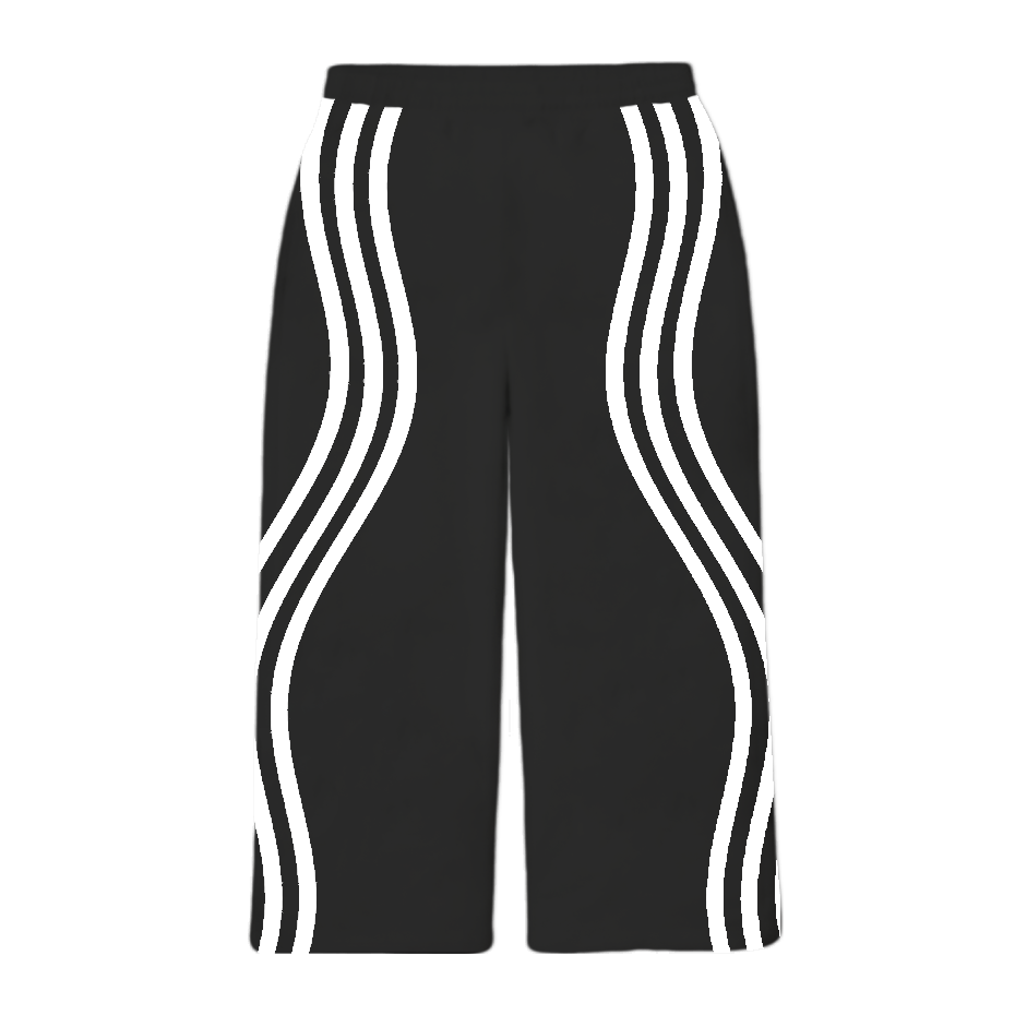 BLACK ATHLETIC TRACKPANTS