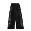 BLACK NYLON TRACKPANTS