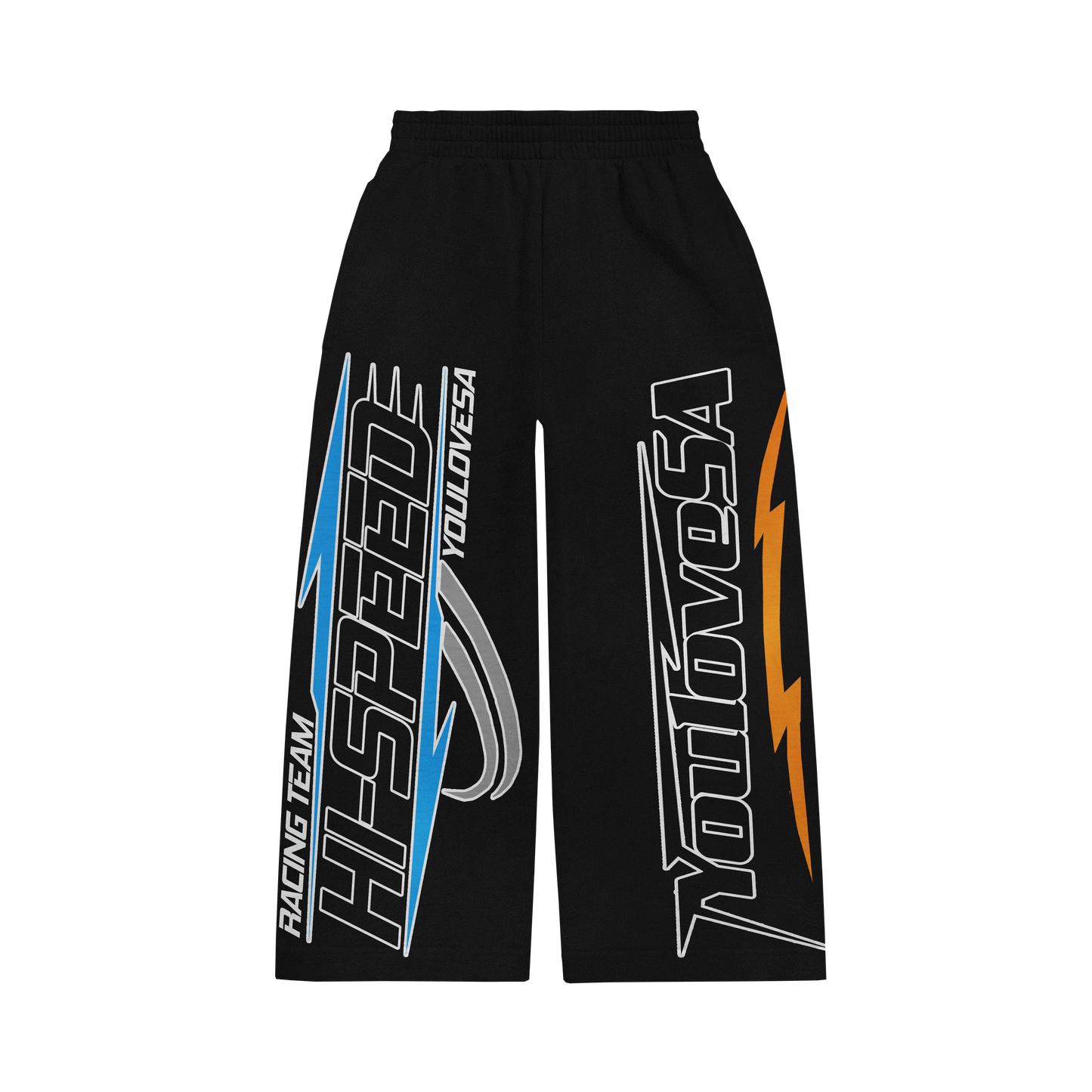 BLACK YLSA RACING SWEATPANTS