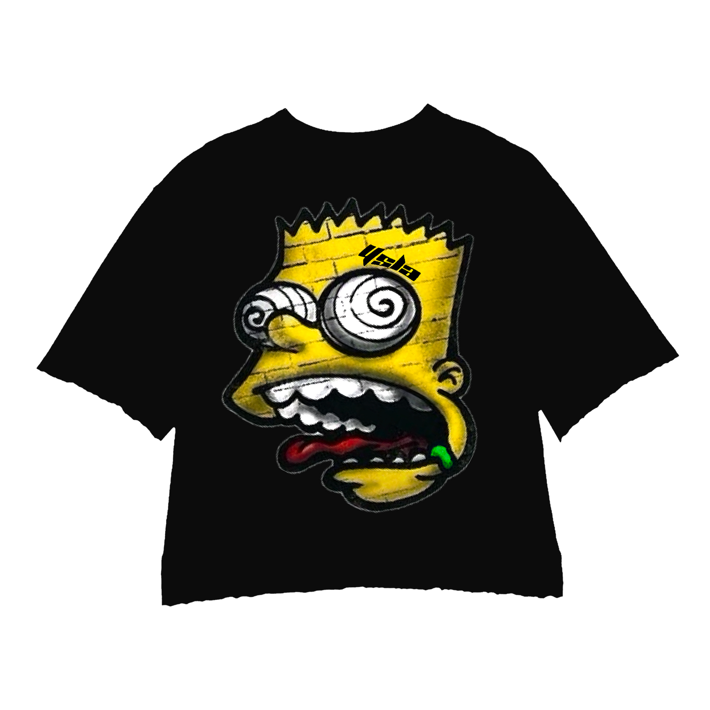 KRAZYBART YELLOW BLACK CREWNECK