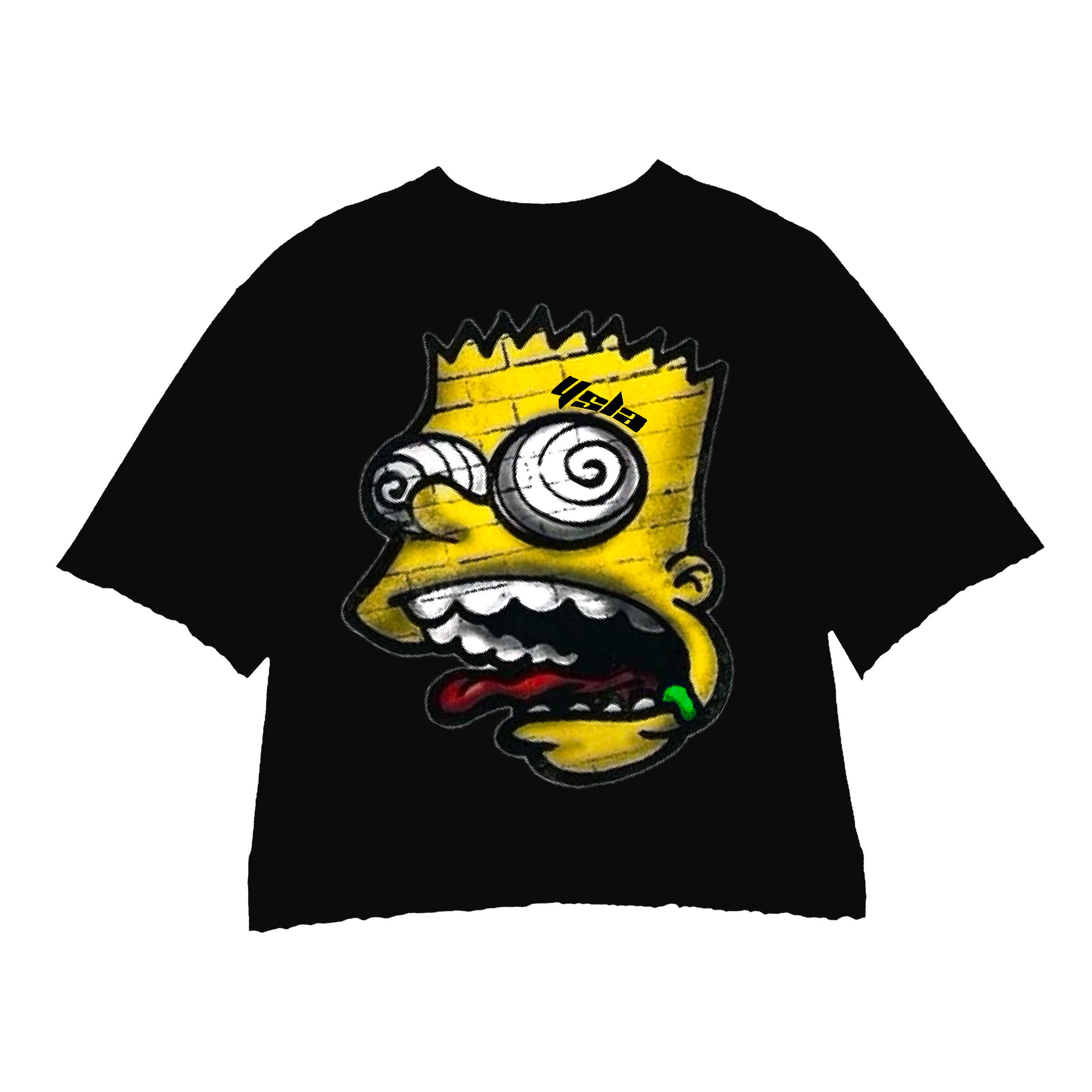 KRAZYBART YELLOW BLACK CREWNECK