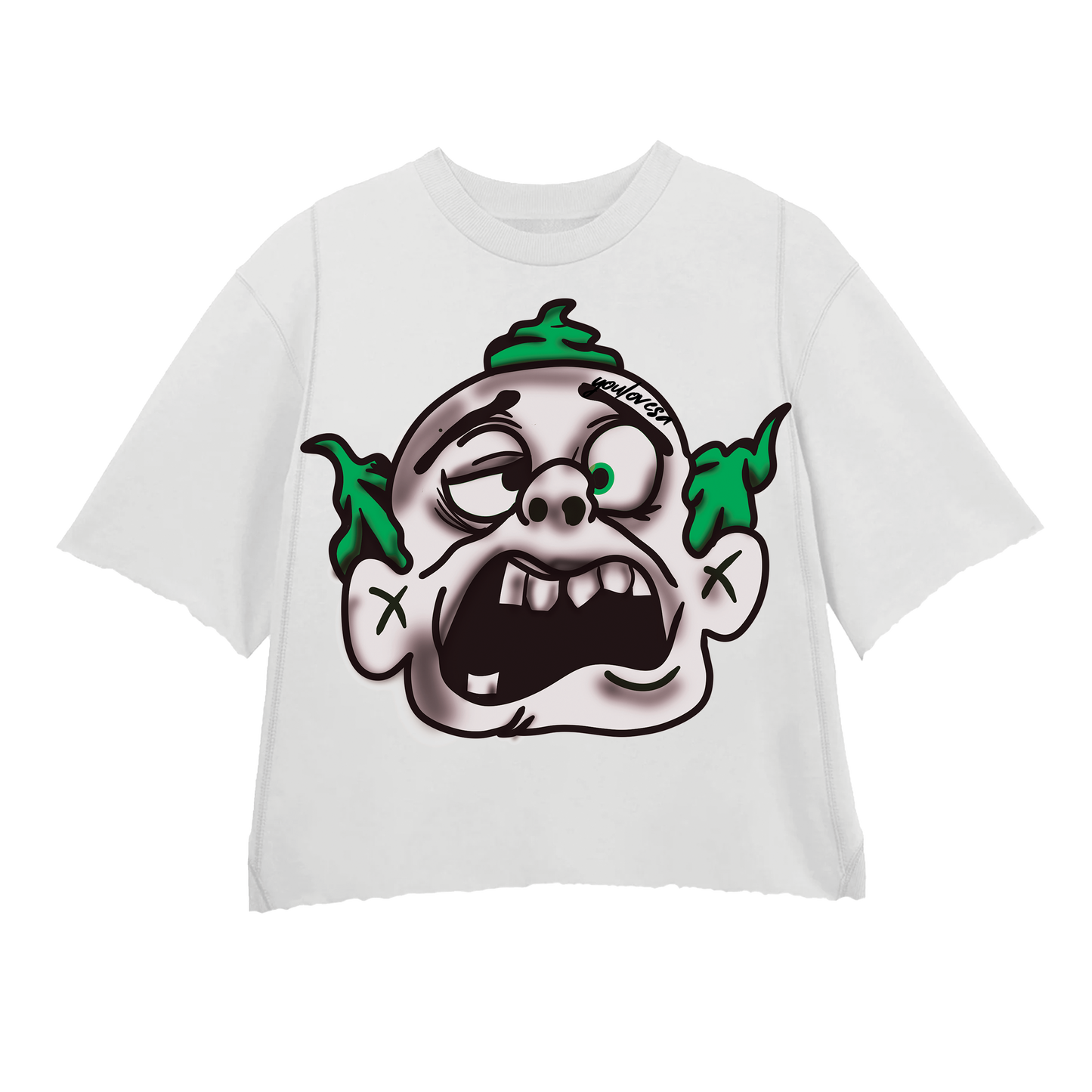 GREEN MONSTER 2.0 WHITE TEE