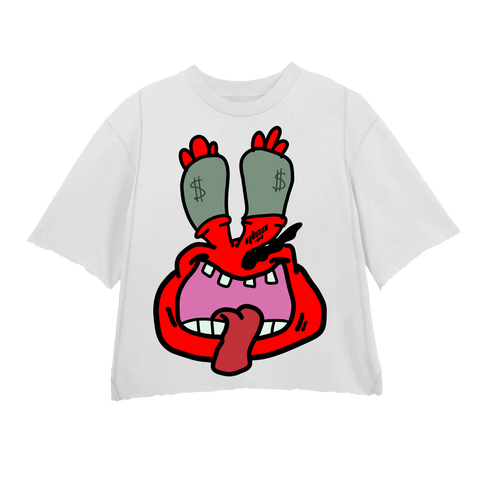 MR KRABS  RED WHITE CREWNECK (Copy)