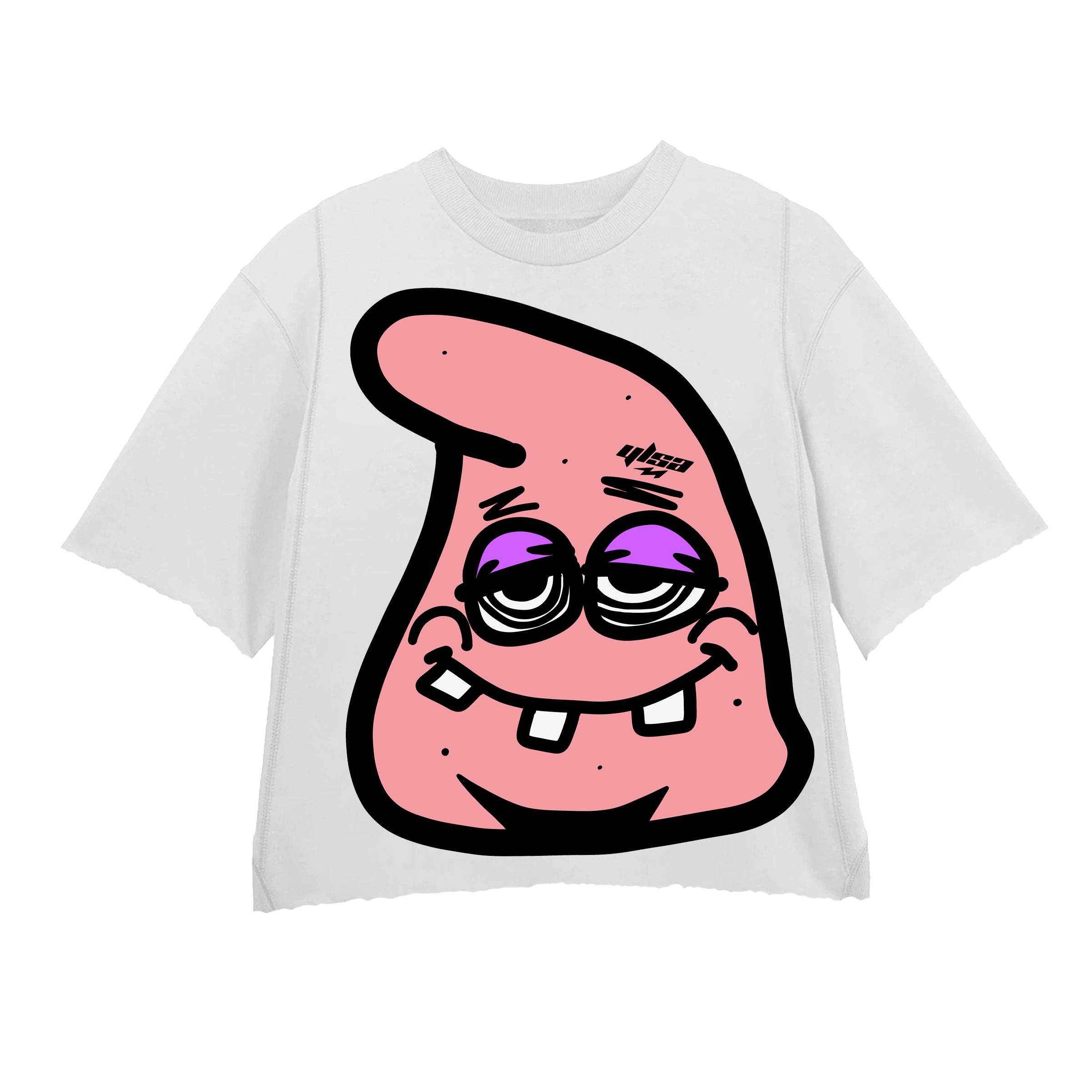 PATRICK PINK WHITE CREWNECK