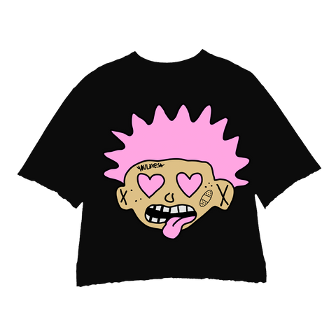 KRAZYMAN PINK BLACK CREWNECK