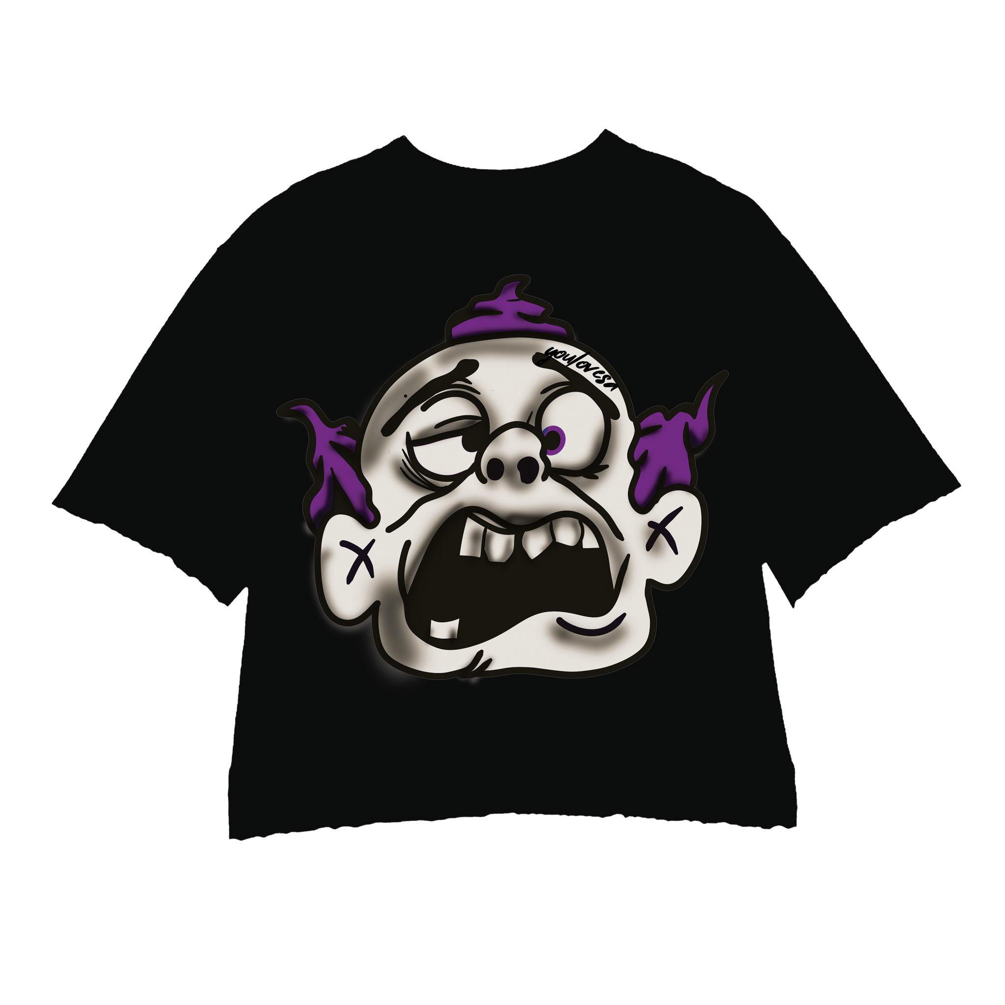 PURPLE MONSTER 2.0 BLACK TEE