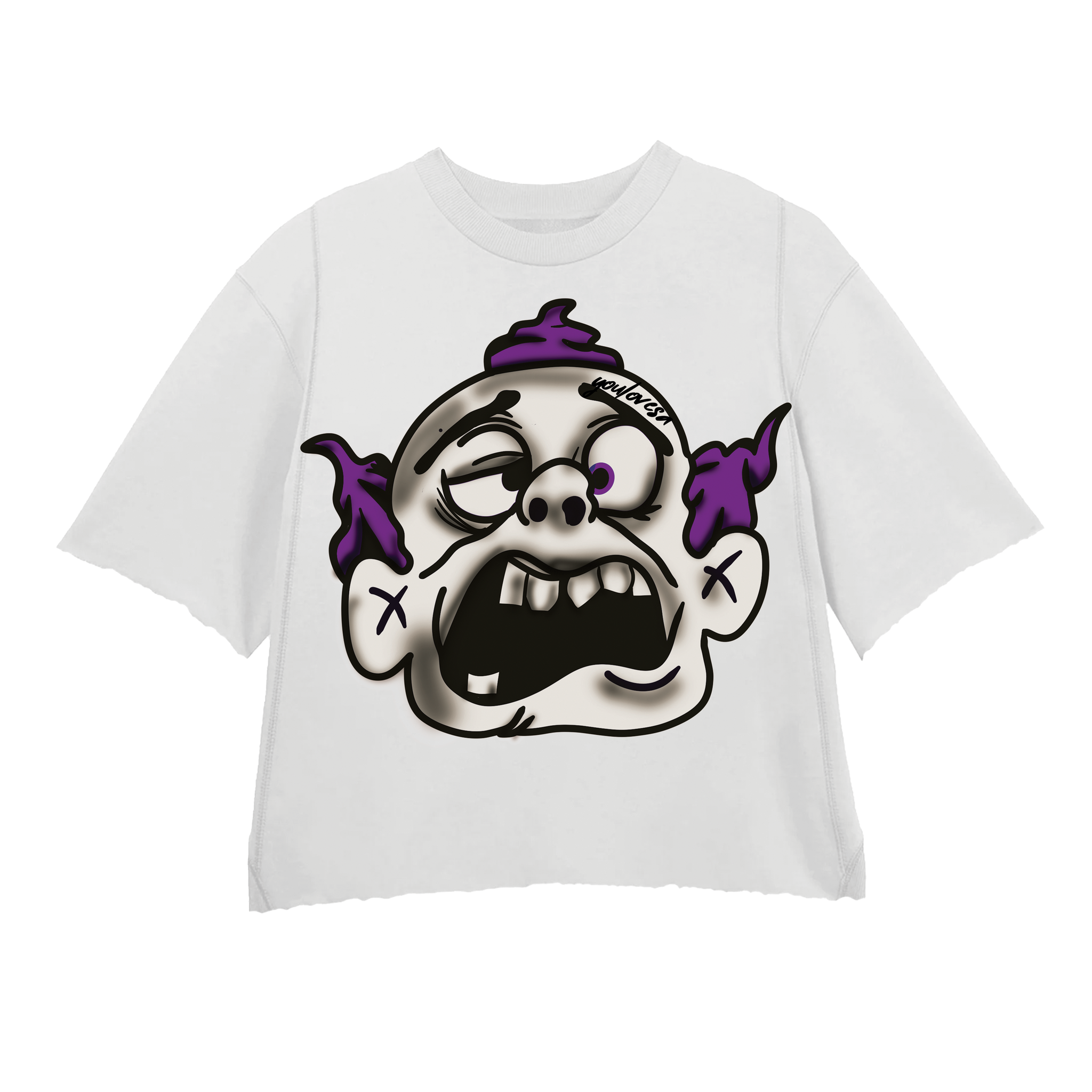 PURPLE MONSTER 2.0 WHITE TEE