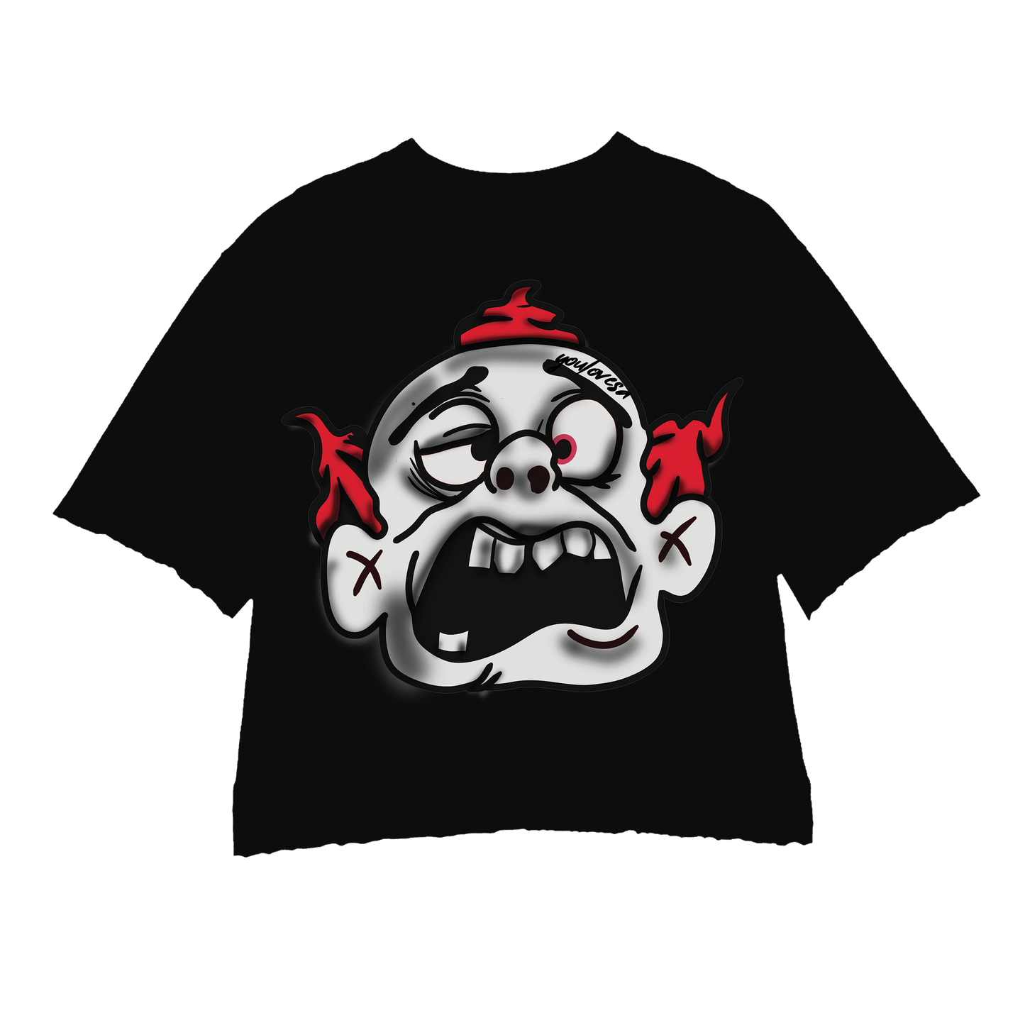 BLACK RED MONSTER 2.0 TEE