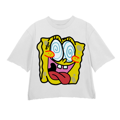 SPONGEBOB YELLOW WHITE CREWNECK