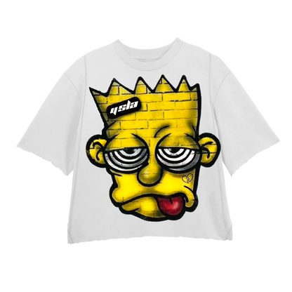 SICKBART YELLOW WHITE TEE