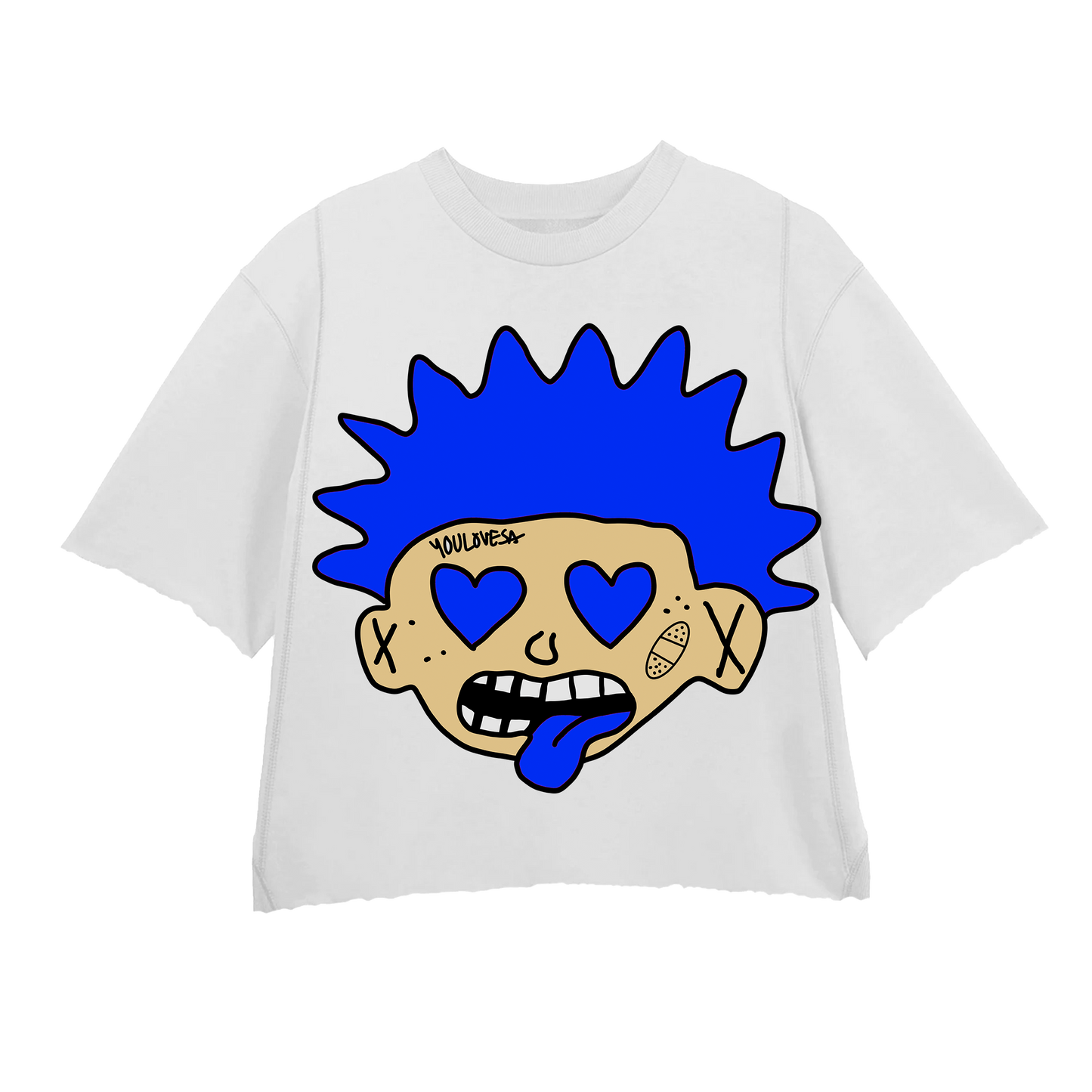 KRAZYMAN BLUE WHITE CREWNECK