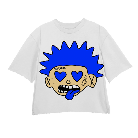 KRAZYMAN BLUE WHITE CREWNECK