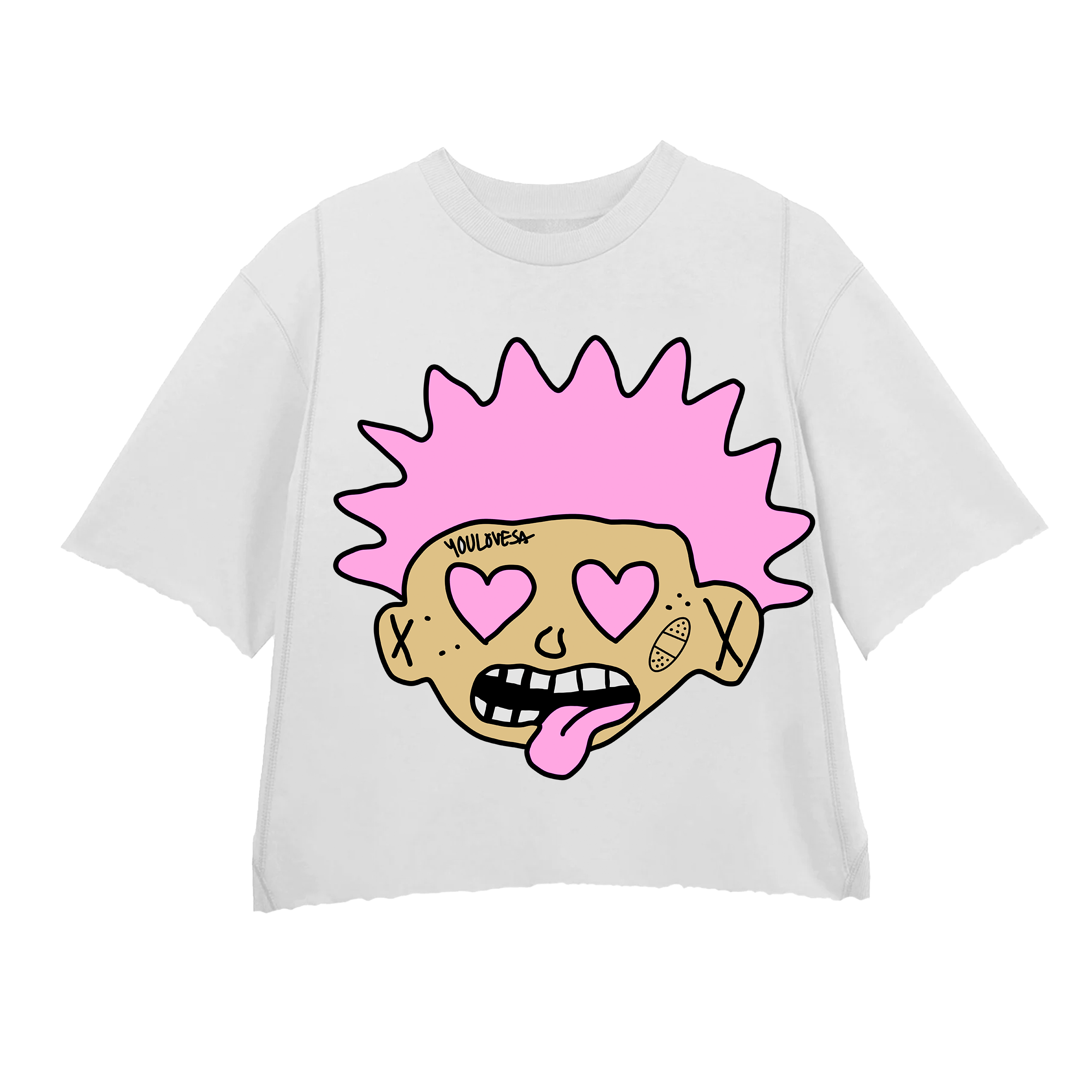 KRAZYMAN PINK WHITE CREWNECK