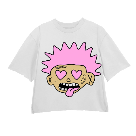 KRAZYMAN PINK WHITE CREWNECK