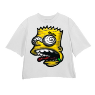 KRAZYBART YELLOW WHITE TEE