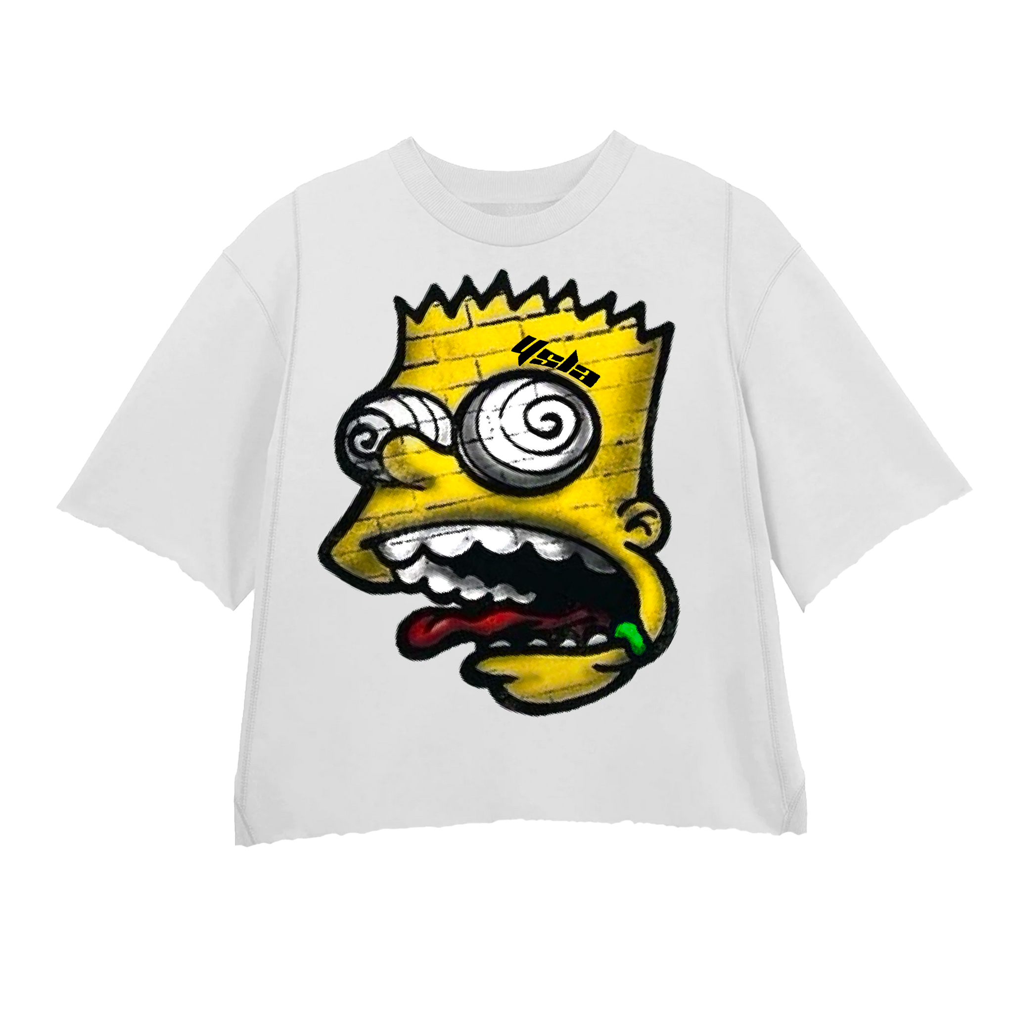 KRAZYBART YELLOW WHITE TEE